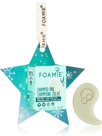 Foamie Take Me Aloe Way Travel Size Shampoo Bar Σαμπουάν σε μορφή μπάρας για ξηρά και εύθραυστα μαλλιά