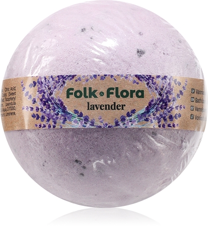 Folk & Flora Lavender bombe de bain avec effets apaisants
