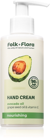 Folk & Flora Avocado Oil vyživující krém na ruce