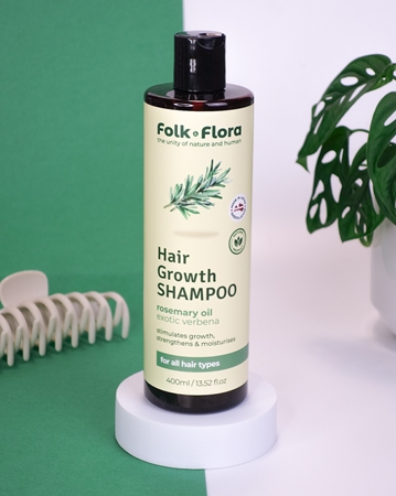 Folk & Flora Verbena Mitrinošs šampūns matu augšanai