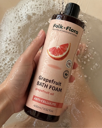 Folk & Flora Grapefruit pena do kúpeľa