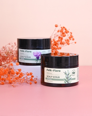 Folk & Flora Burdock скраб для шкіри голови