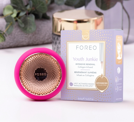FOREO UFO™ Youth Junkie intenzívne vyyživujúca maska s protivráskovým účinkom
