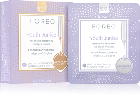 FOREO UFO™ Youth Junkie intenzívne vyyživujúca maska s protivráskovým účinkom