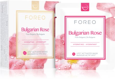 FOREO UFO™ Bulgarian Rose masque hydratant