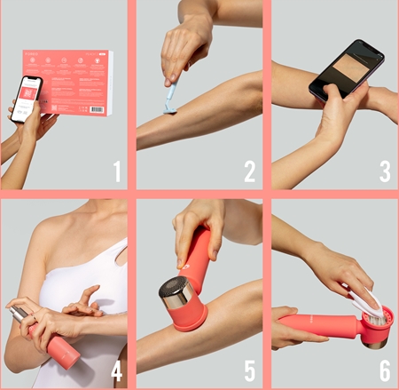 FOREO PEACH™ Cooling Prep Gel gel per rasatura con effetto lenitivo