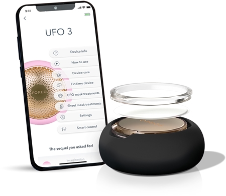 FOREO UFO™ 3 5-in-1 звуков уред за ускоряване ефекта на маските за лице