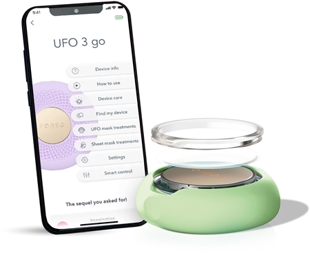 FOREO UFO™ 3 Go Sonic Brush for More Efficient Effects of Face Mask