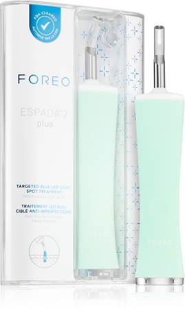 FOREO ESPADA™ 2 Plus pero s modrým světlem pro zmírnění projevů akné