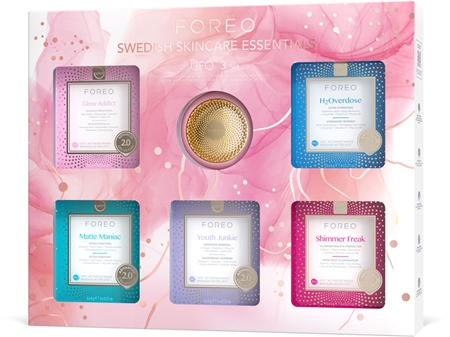 FOREO Swedish Skincare Essentials UFO™ 3 Set coffret de soins peau lisse et hydratée