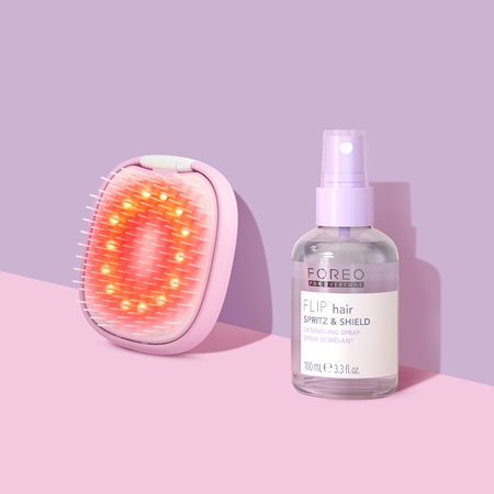FOREO FLIP™ LED Detangling Hairbrush szczotka do włosów z podświetleniem LED