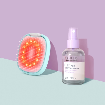FOREO FLIP™ LED Detangling Hairbrush szczotka do włosów z podświetleniem LED