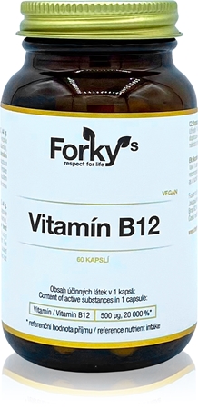 Forky’s Vitamín B12 podpora správného fungování organismu