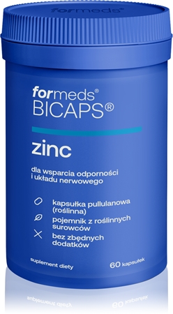 formeds Bicaps Zinc kapsułki dla wsparcia układu odpornościowego, pięknych włosów i skóry