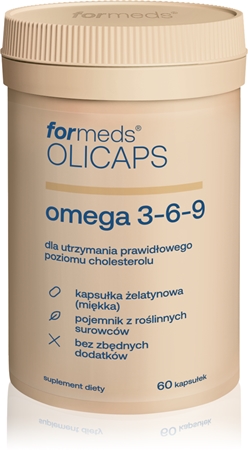formeds Olicaps Omega 3-6-9 kapsułki do utrzymania prawidłowego poziomu cholesterolu