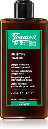 Framesi Barber Gen Fortifying erősítő sampon a gyenge, hullásra hajlamos hajra