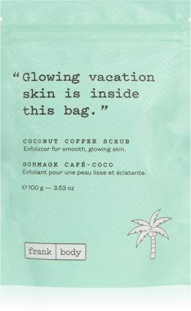 Frank Body Coconut Coffee kavos kūno šveitiklis su kokosų aliejumi