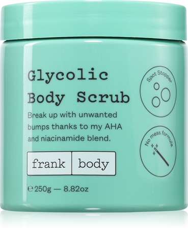Frank Body Glycolic Ķermeņa skrubis ar AHA skābēm