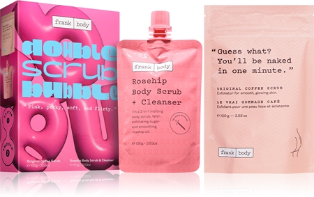 Frank Body Double Scrub Bubble darčeková sada na telo