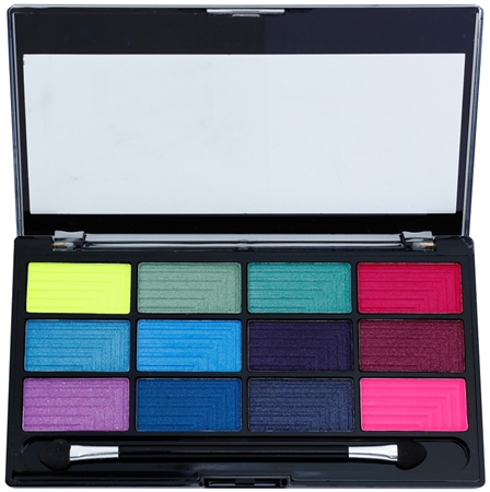 Freedom Pro 12 Chasing Rainbows Eyeshadow Palette with Applicator