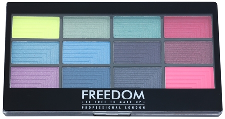 Freedom Pro 12 Chasing Rainbows Eyeshadow Palette with Applicator