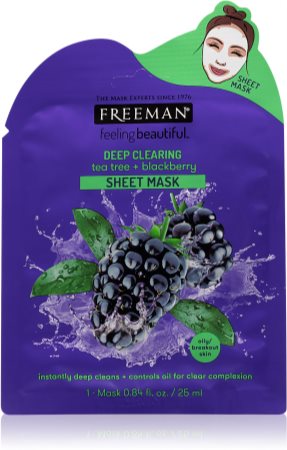 Freeman Feeling Beautiful plátýnková maska s čisticím efektem