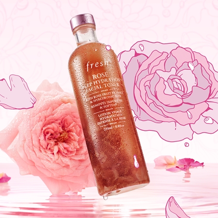 fresh Rose Deep Hydration Facial Toner drėkinamasis tonikas iš rožių