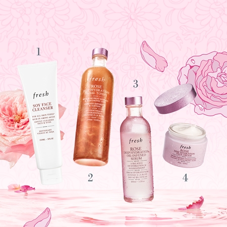 fresh Rose Deep Hydration Facial Toner drėkinamasis tonikas iš rožių