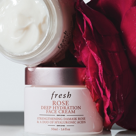 fresh Rose Deep Hydration Face Cream hydratační krém na obličej s kyselinou hyaluronovou