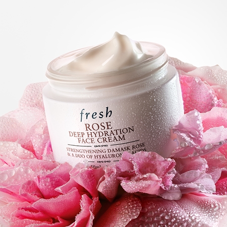 fresh Rose Deep Hydration Face Cream crème hydratante visage à l'acide hyaluronique