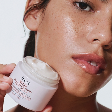 fresh Rose Deep Hydration Face Cream moisturising face cream with hyaluronic acid