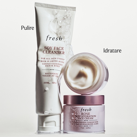 fresh Soy Face Cleanser Gel delicato per rimuovere il trucco e detergere
