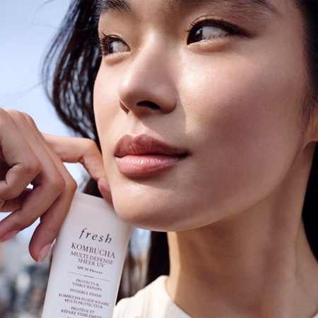 fresh Kombucha Multi-Defense Sheer UV Light Protective Fluid against Dark Spots SPF 50