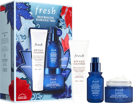 fresh Lotus Resurfacing Trio conjunto para cuidado da pele