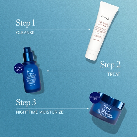 fresh Lotus Resurfacing Trio conjunto para cuidado da pele