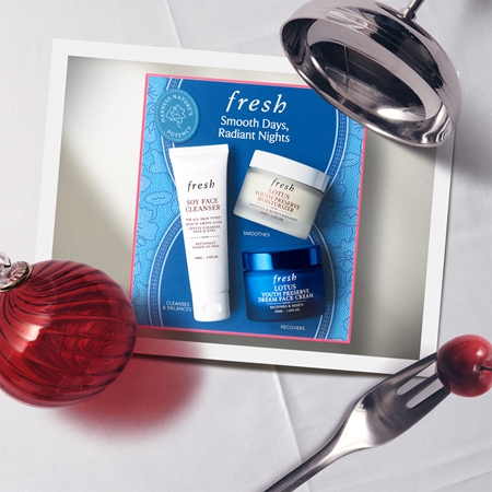 fresh Smooth Days, Radiant Nights skin care set