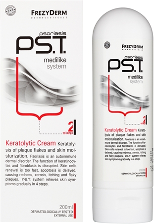 Frezyderm Psoriasis PS.T. Bodycreme mit Peeling-Wirkung bei Schuppenflechte