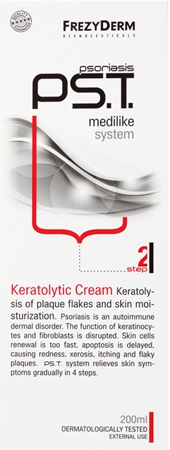 Frezyderm Psoriasis PS.T. Bodycreme mit Peeling-Wirkung bei Schuppenflechte