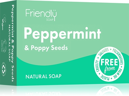 Friendly Soap Natural Soap Peppermint & Poppy Seeds přírodní mýdlo