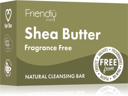 Friendly Soap Shea Butter Sabão natural para rosto