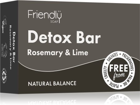 Friendly Soap Detox Bar Rosemary & Lime Sabão natural