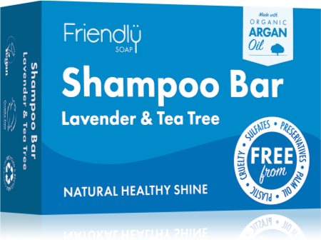Friendly Soap Natural Shampoo Bar Lavender and Tea Tree φυσικό σαπούνι για τα μαλλιά