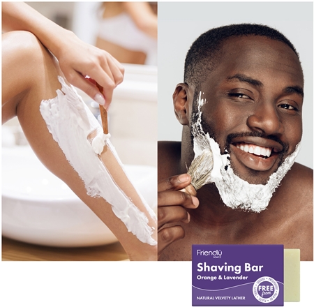 Friendly Soap Shaving Bar Orange & Lavender Naturseife für die Rasur