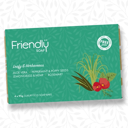 Friendly Soap Leafy and Herbaceous sada tuhých mýdel