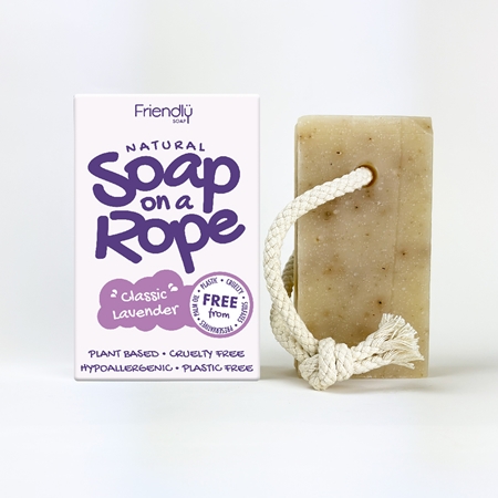 Friendly Soap Soap on a Rope Lavender Natural Soap on a string