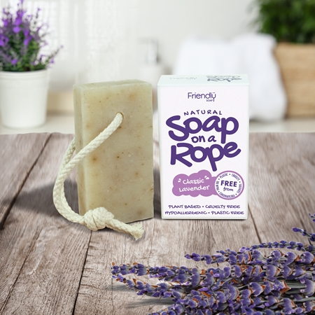 Friendly Soap Soap on a Rope Lavender Natural Soap on a string
