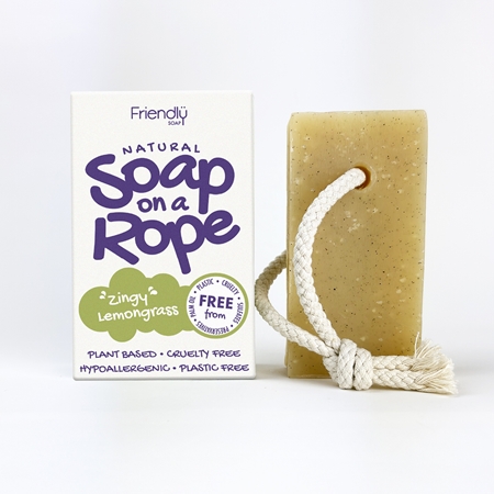 Friendly Soap Soap on a Rope Lemongrass Natural Soap on a string