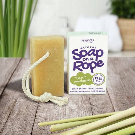 Friendly Soap Soap on a Rope Lemongrass Natural Soap on a string