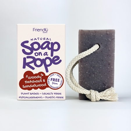 Friendly Soap Soap on a Rope Patchouli & Sandalwood Natural Soap on a string