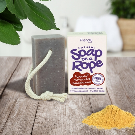 Friendly Soap Soap on a Rope Patchouli & Sandalwood Natural Soap on a string